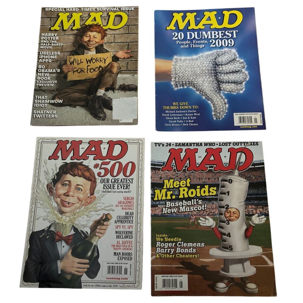 Set of 4 Mad Magazines